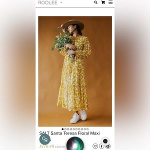 Roolee SALT yellow floral dress
